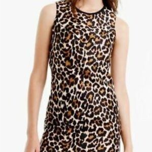 J. Crew Animal Print Sleeveless Dress